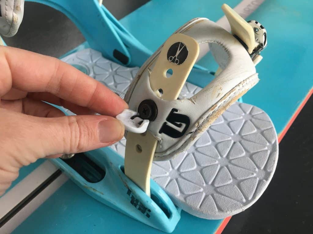 Binding strap adjustments need to be made when installing snowboard bindings