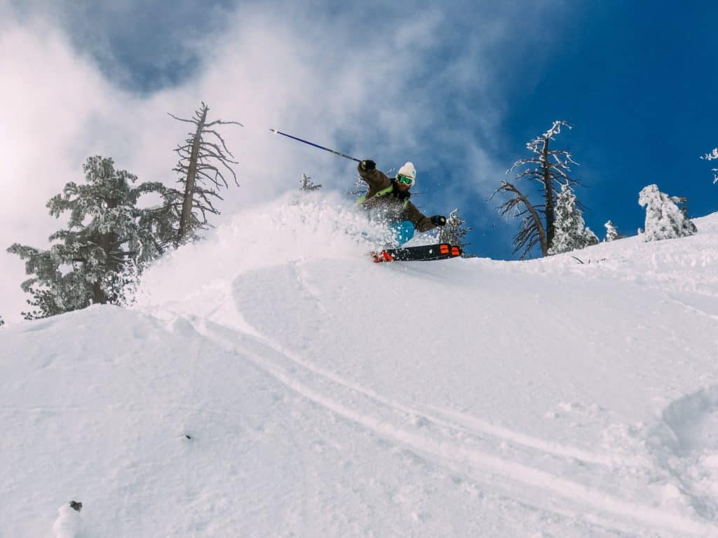 Ski size is often determined by the conditions such as skiing deep powder