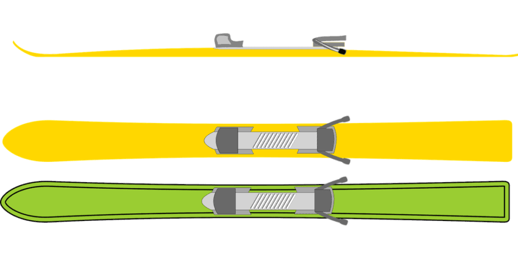 Correctly fitting brakes are a crucial factor in ski binding choice